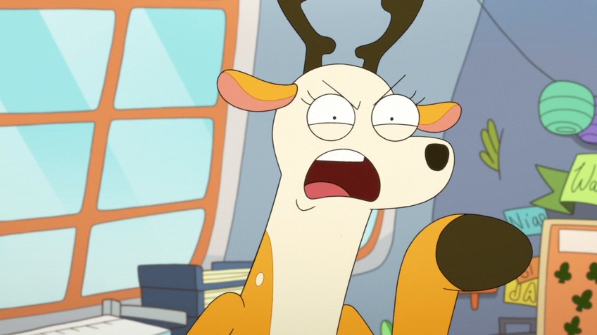Miss Deer Teacher expressing disbelief