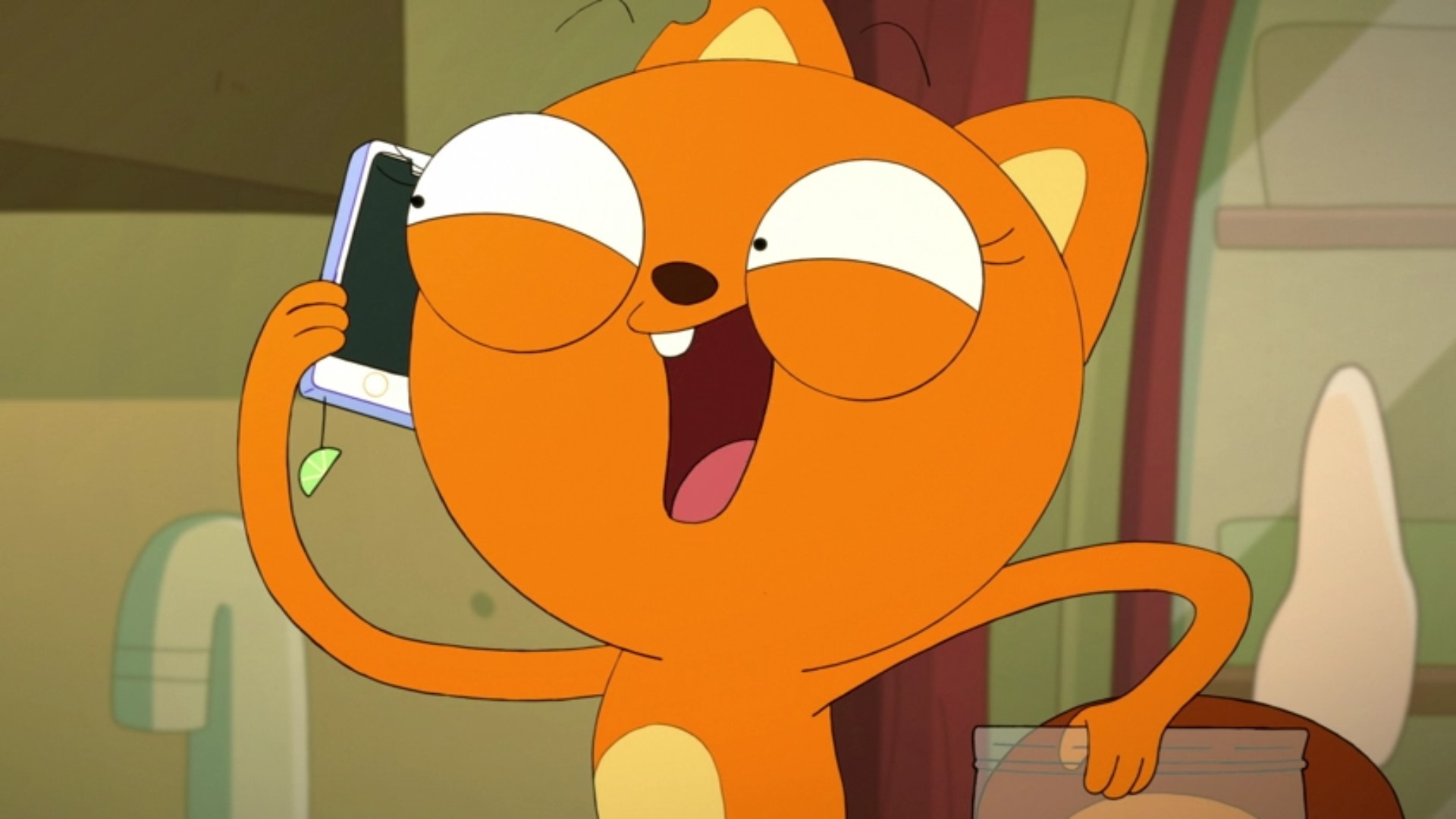 Kiff expressing delight
