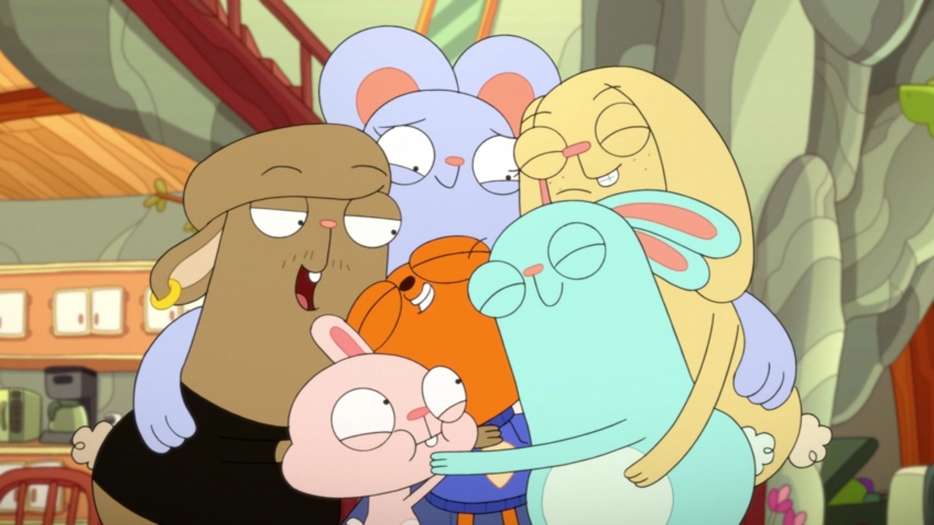 Kiff; Barry; Barry's Family expressing affection