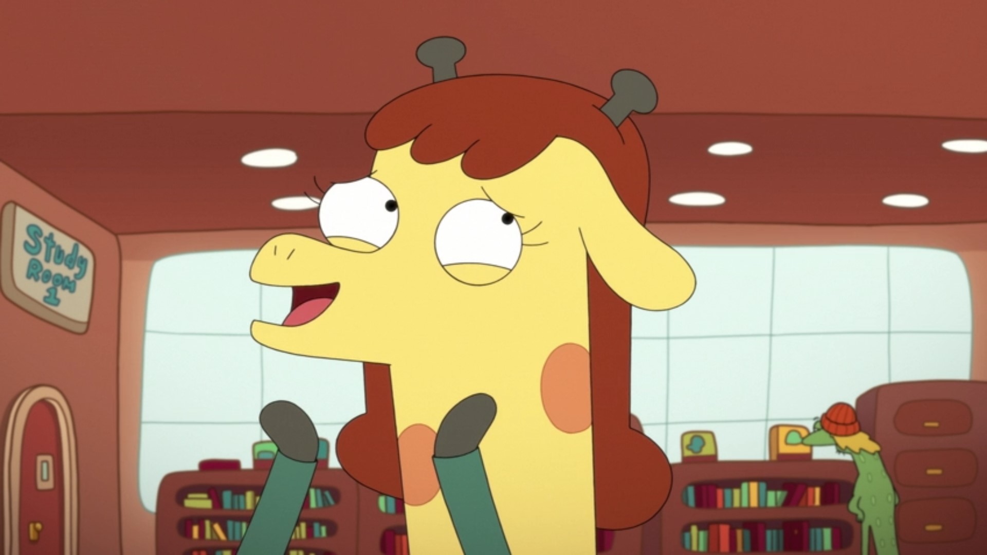Miss Moufflé expressing delight