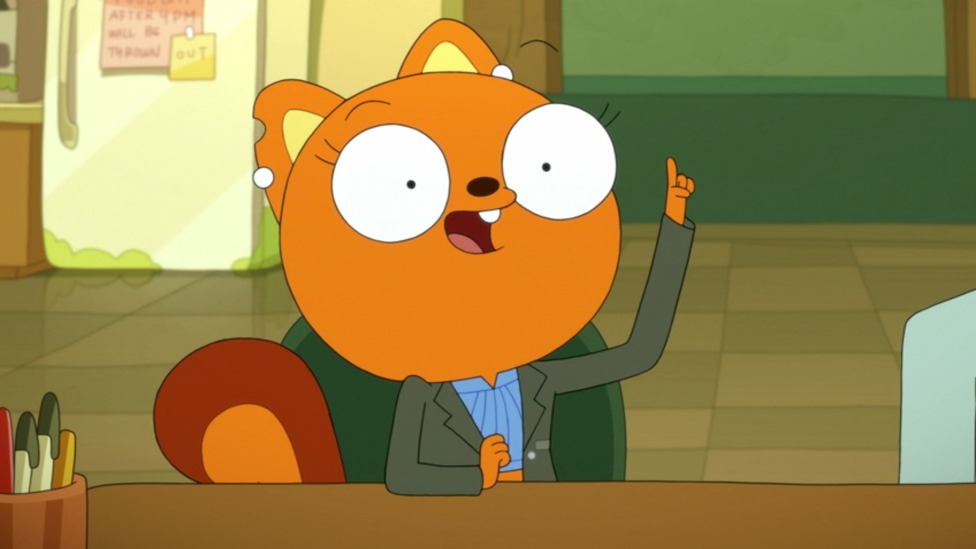 Kiff expressing excitement