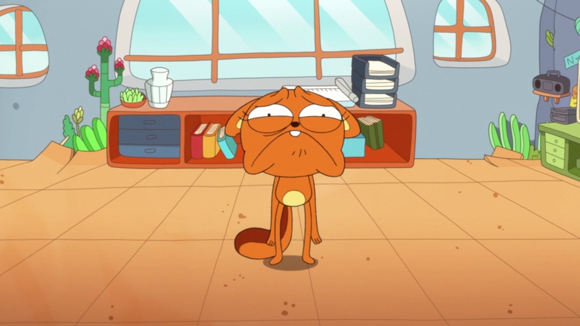 Kiff expressing sadness