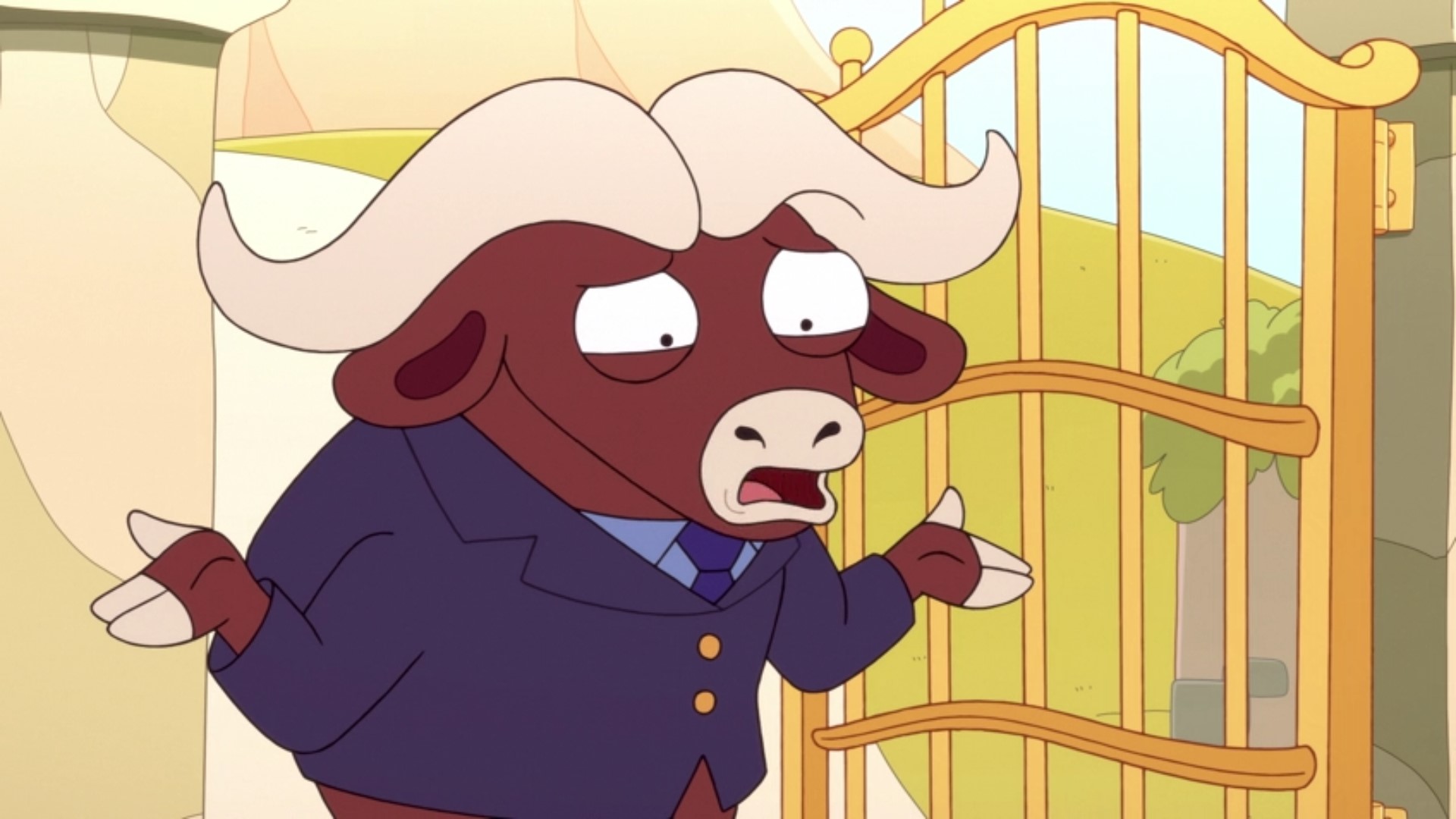 Buffalo Security Guard expressing confusion