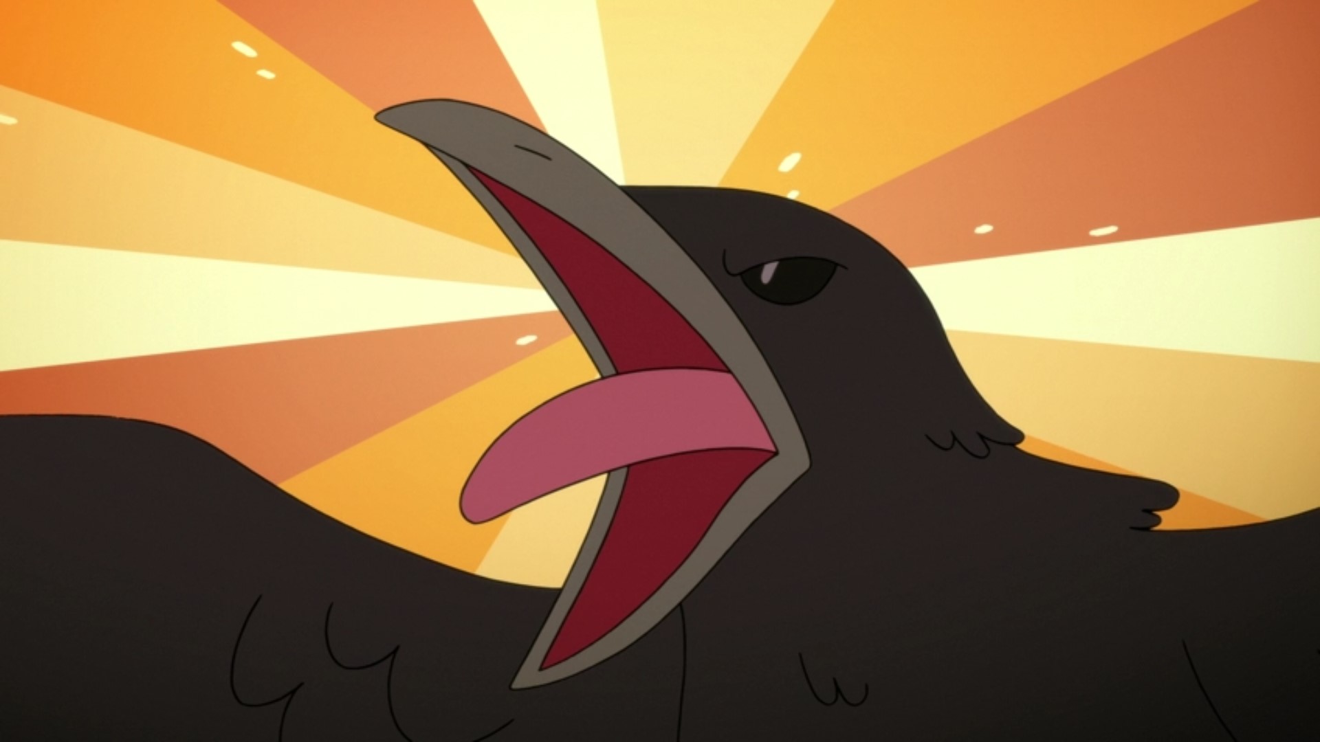 Black Bird expressing confidence