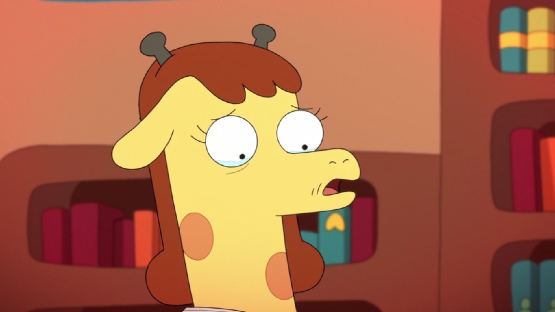 Miss Moufflé expressing sadness