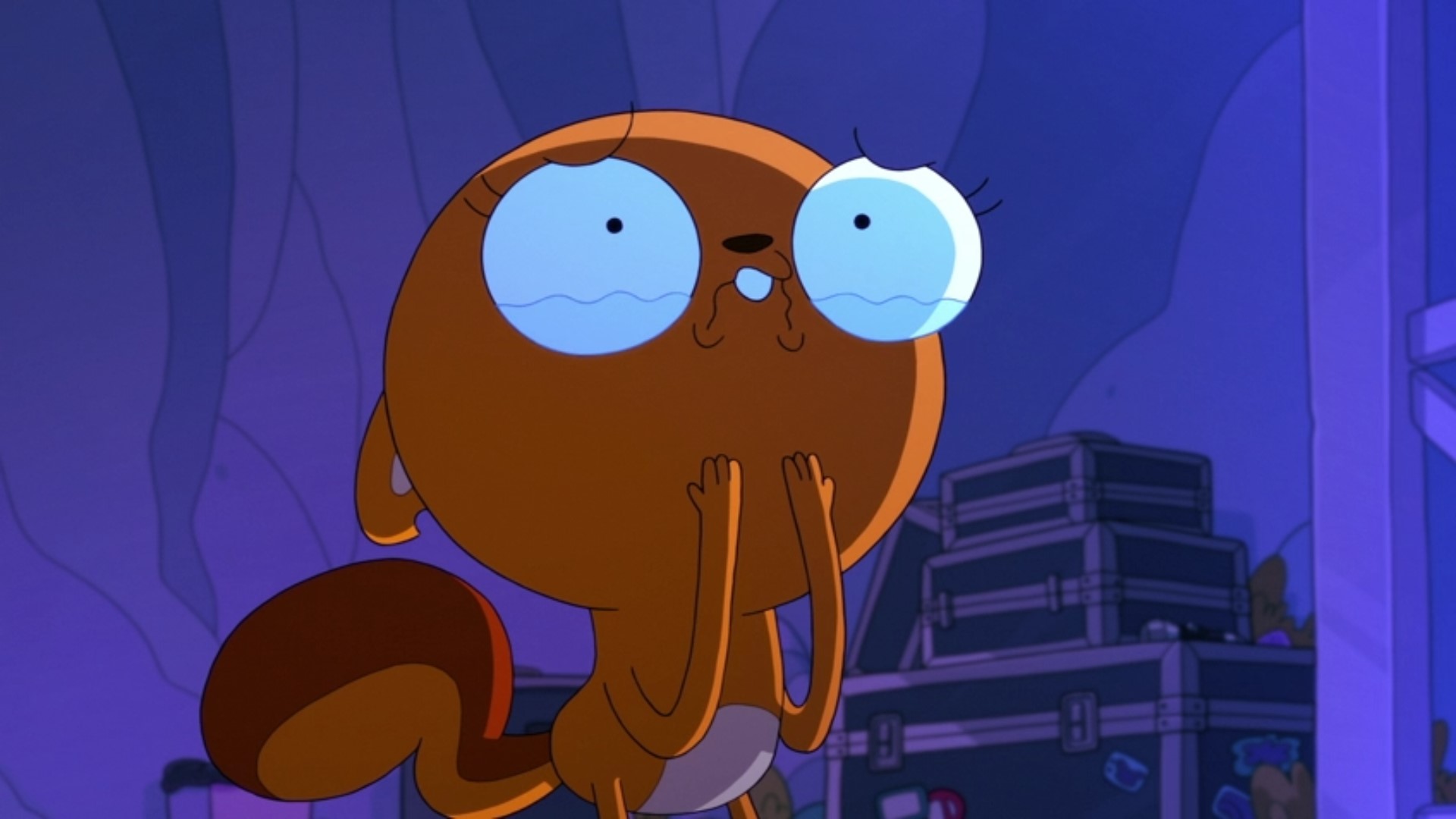 Kiff expressing sadness