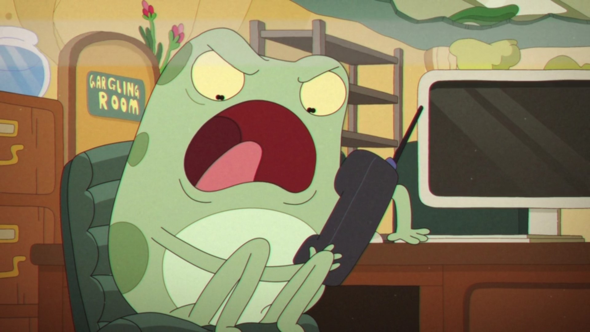 Glarbin expressing anger