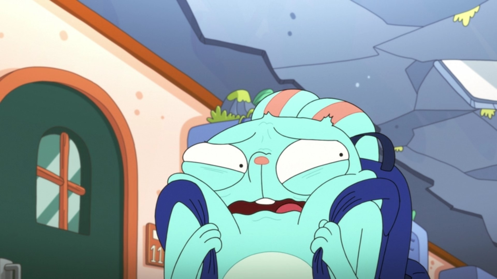 Barry expressing fear