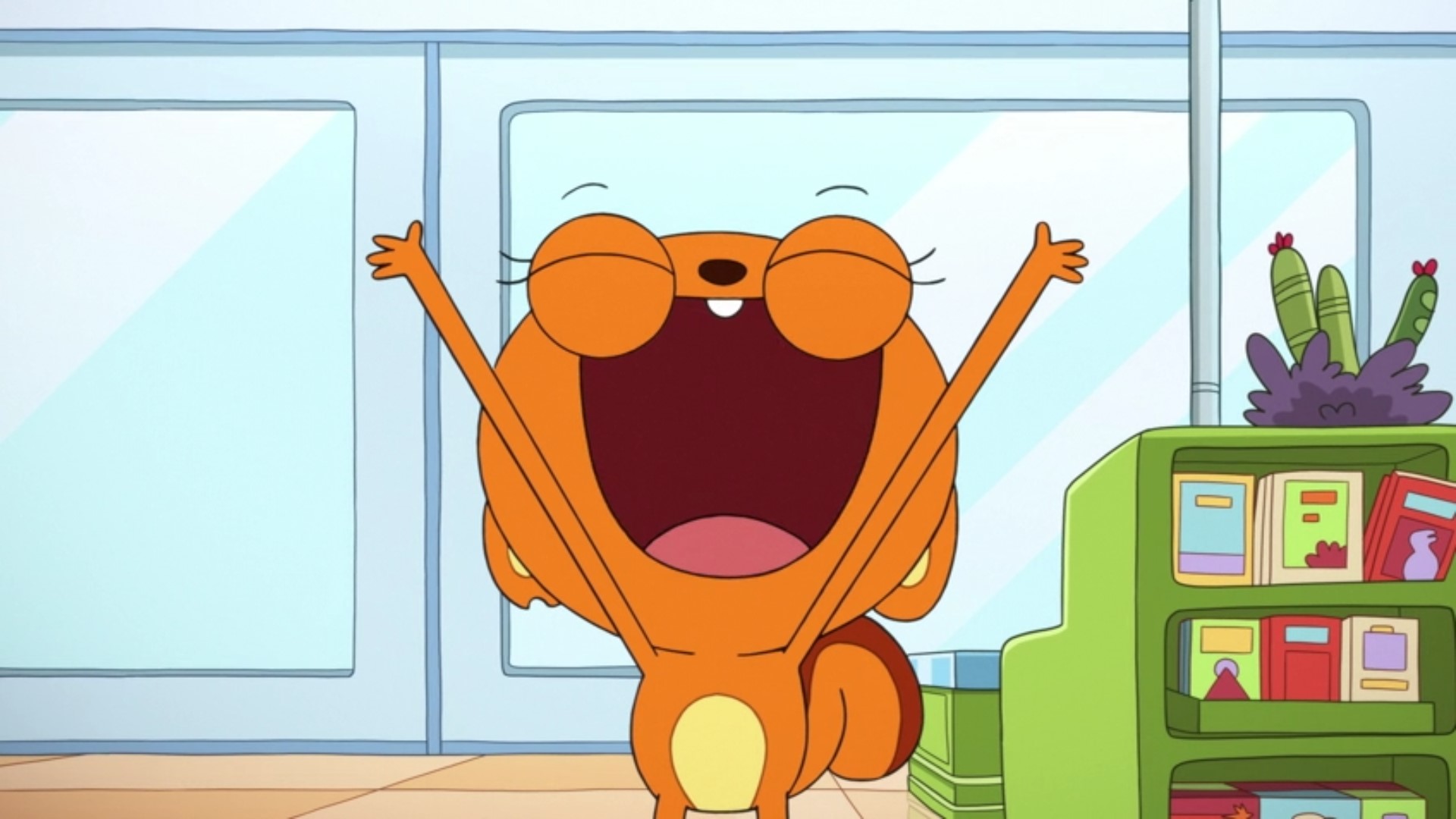 Kiff expressing joy